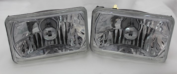 One Pair of 4x6 Inch Rectangle Elite Diamond No Halo Headlights with NovaStar Gx LED Bulbs - Image 6