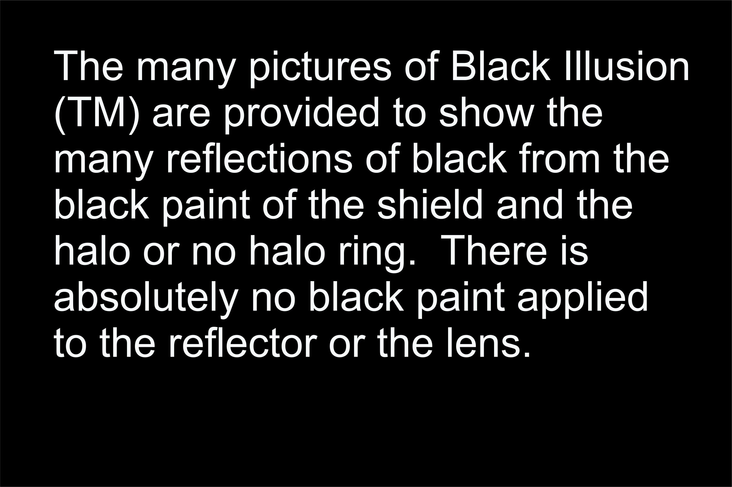 One Each of 7 Inch Round White Diamond Projector Single Color White Halo Black Illusion ™ Headlight with a Clear Halogen Bulb - Image 2