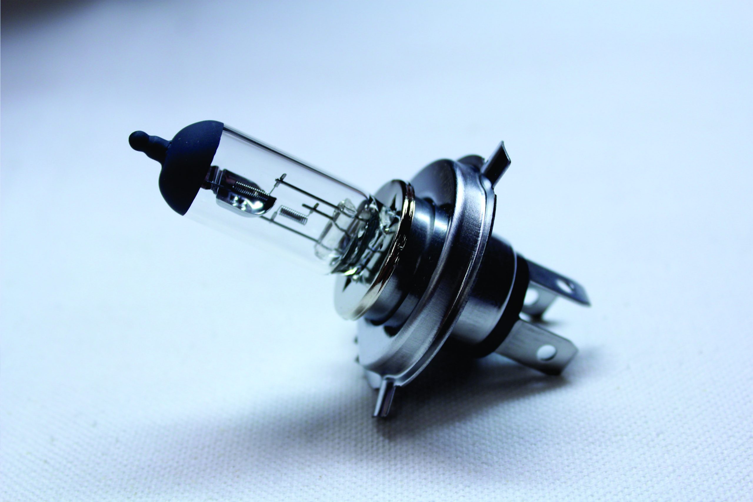 One Each of 7 Inch Round White Diamond Projector Single Color White Halo Black Illusion ™ Headlight with a Clear Halogen Bulb - Image 4