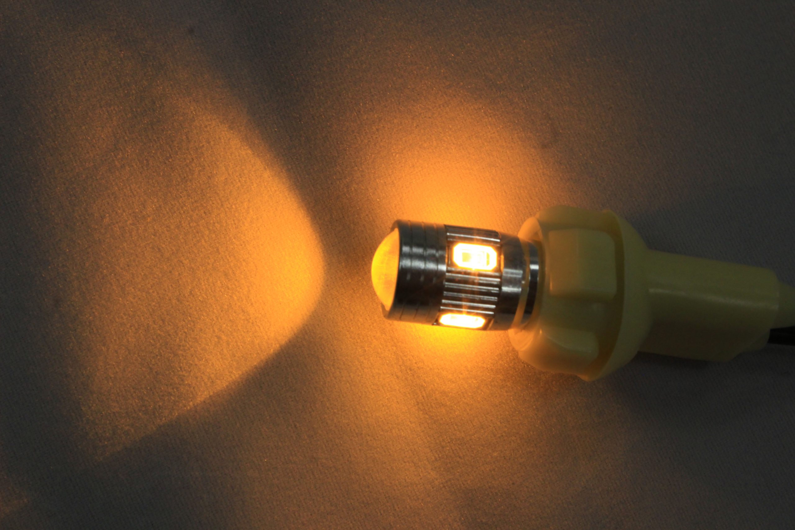 BA9S LED Bulb replacement (Amber) Two bulbs - Image 3
