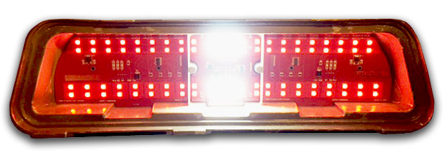 1969 Pontiac Firebird Sequential LED Taillight Panel Kit w/LED Reverse