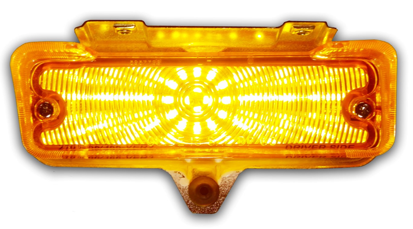 Pair Clear Parking Light Lenses – For 1966 Chevelle Malibu & El Camino